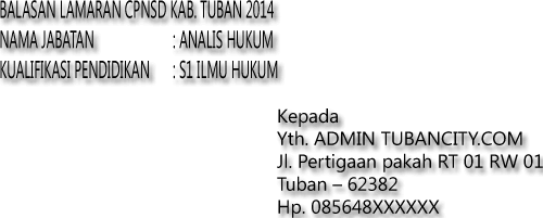 Sampul Balasan CPNS